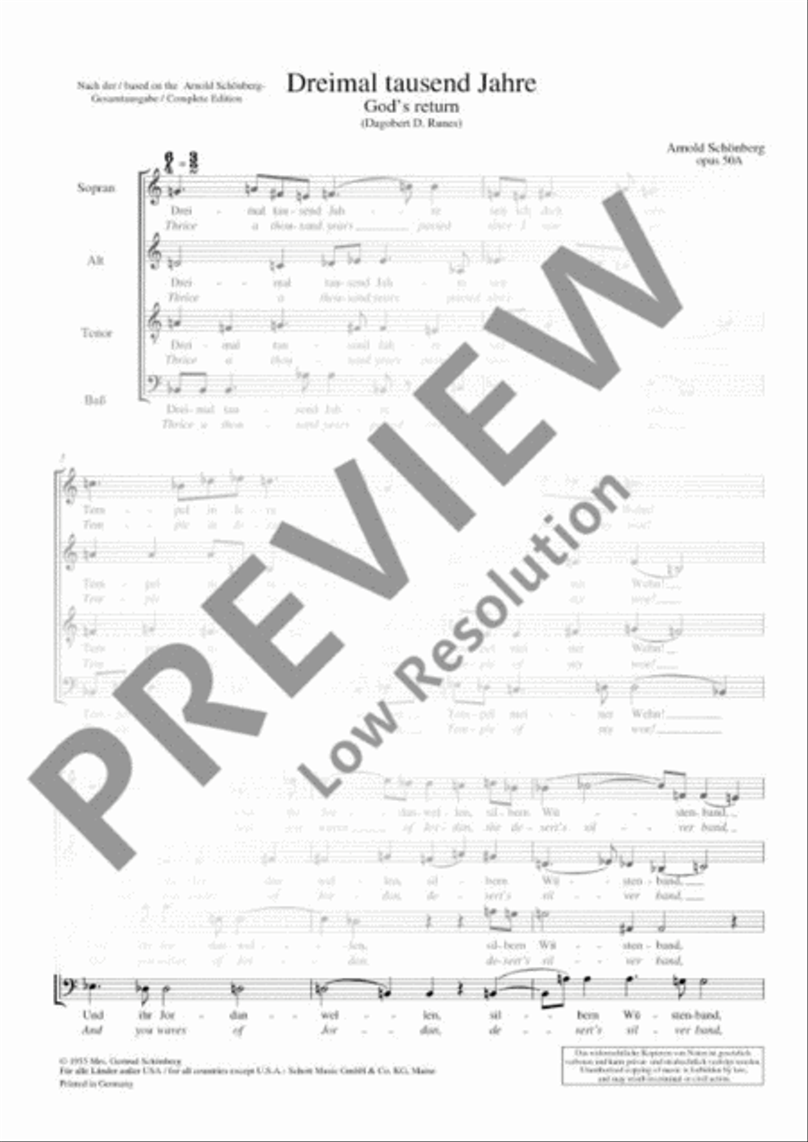 God's Return 4-Part scores gallery preview page 3