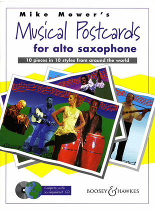 Book cover for Musical Postcards – Alto Saxophone