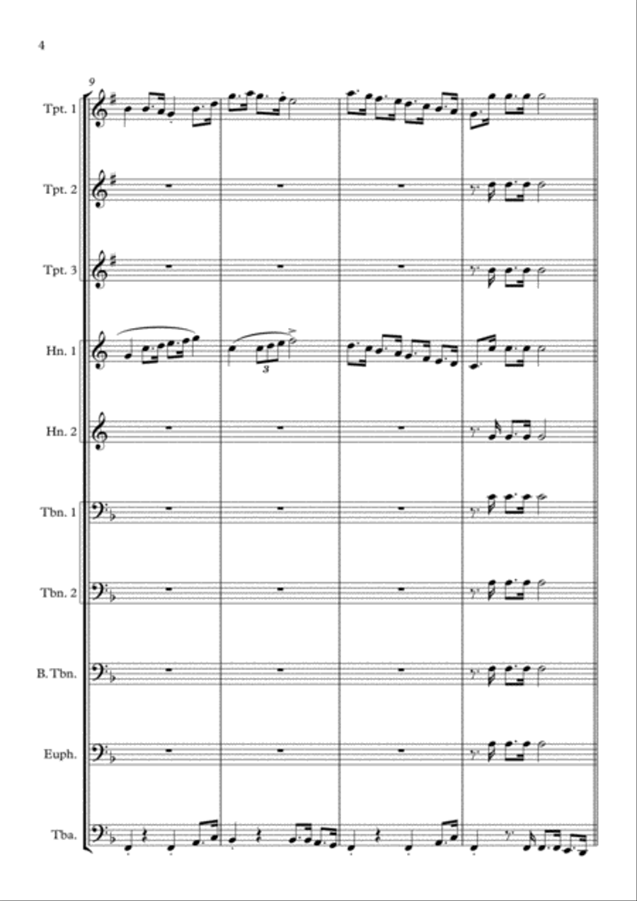 Click Go the Shears Brass Ensemble scores gallery preview page 4
