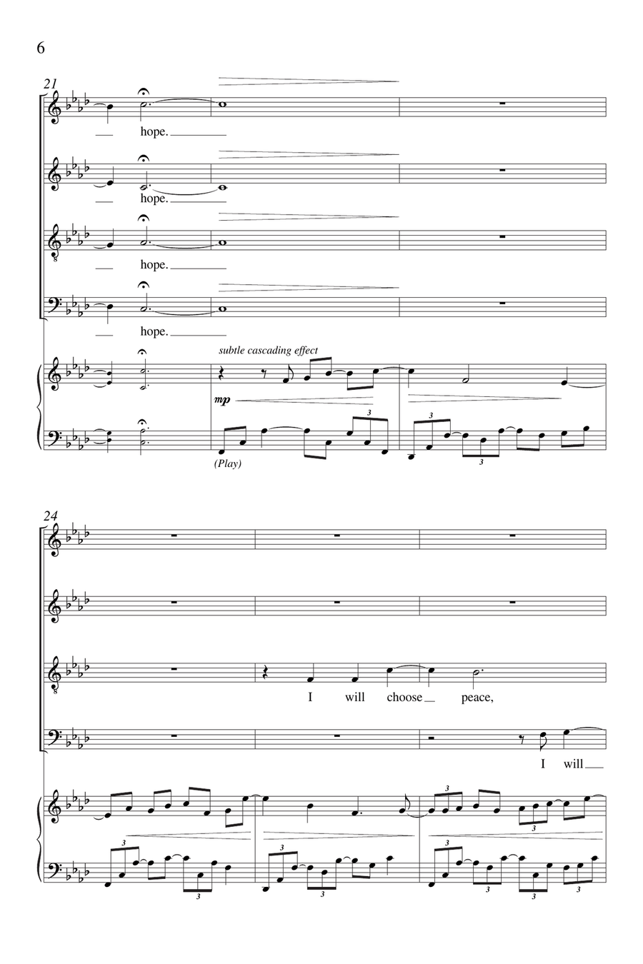 Today I will 4-Part scores gallery preview page 5