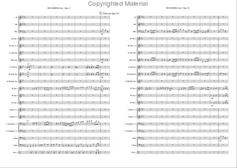 Light-walk Concert Band scores gallery preview page 9