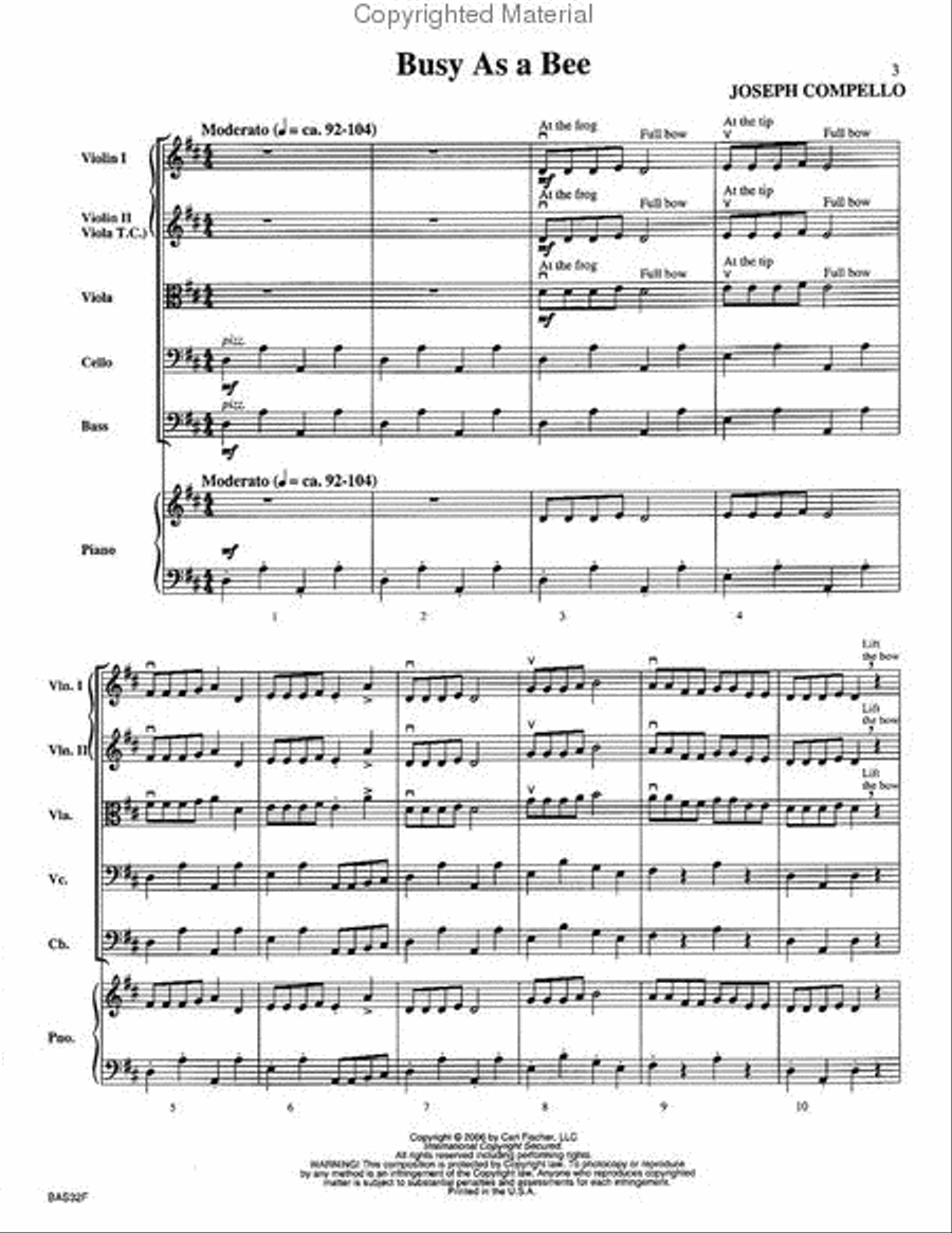 Busy As A Bee String Orchestra scores gallery preview page 2