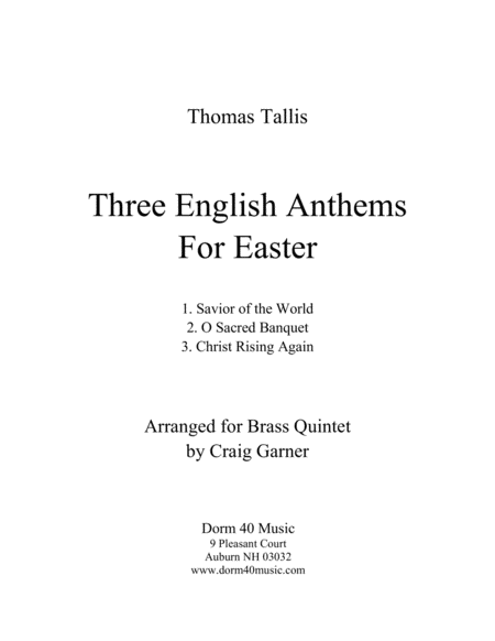 Three English Anthems for Easter image number null