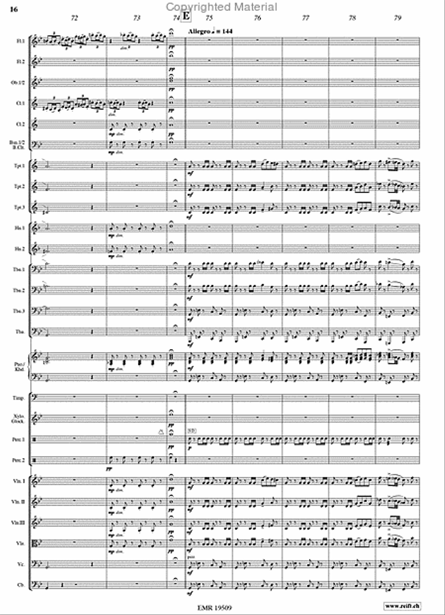 Taras Bulba Orchestra scores gallery preview page 16