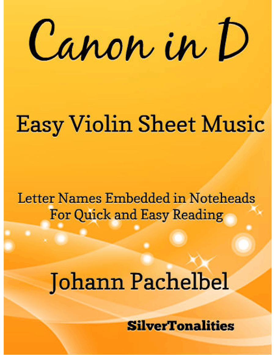 Canon in D Easy Violin Sheet Music Violin Solo scores gallery preview page 1