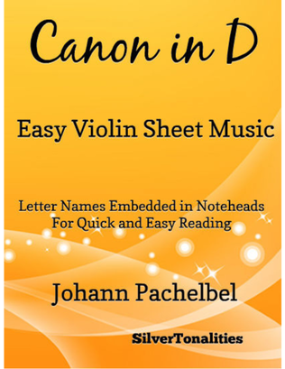 Book cover for Canon in D Easy Violin Sheet Music