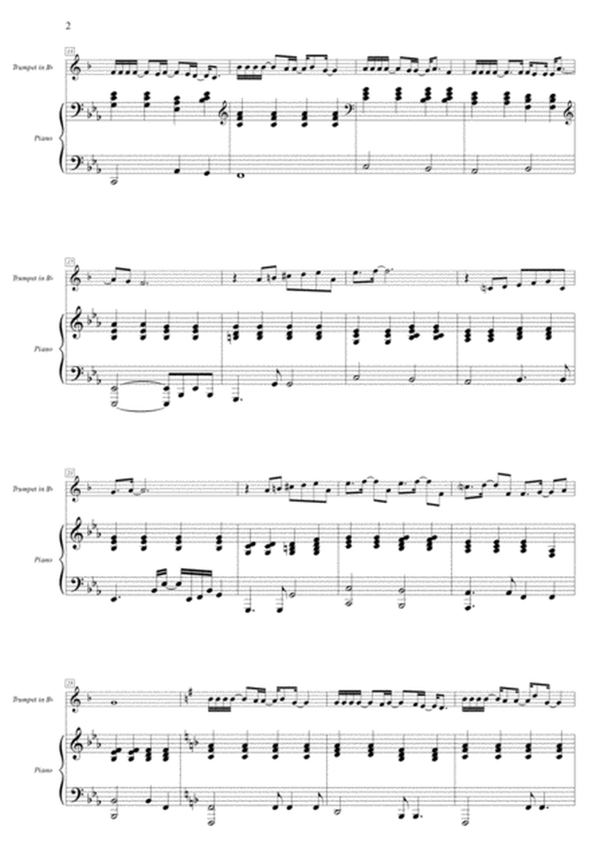 Vivo Per Lei (Vivo Por Ella) - Duet: Trumpet and Piano Accompaniment
