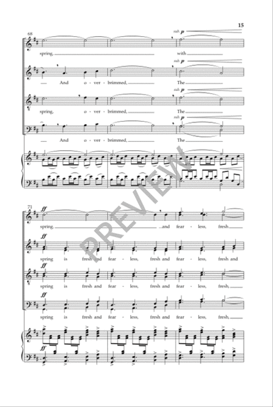 Fresh and Fearless 4-Part scores gallery preview page 16