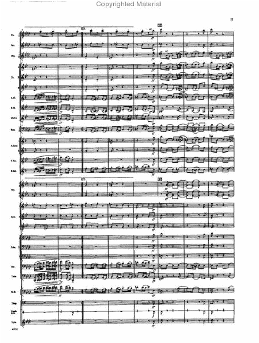 Selections from the Nutcracker Suite Concert Band scores gallery preview page 21