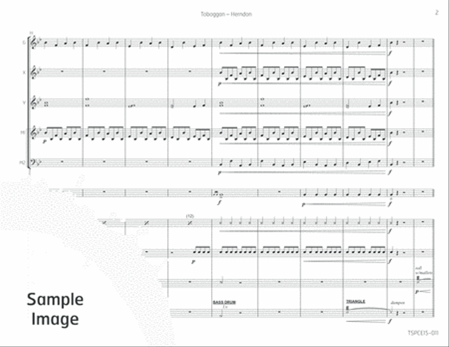 Toboggan Percussion Ensemble scores gallery preview page 6