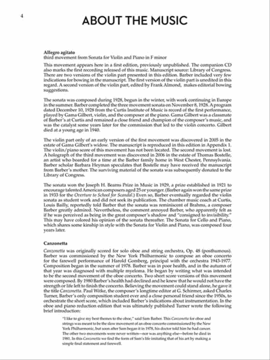 Music for Violin and Piano Violin Solo scores gallery preview page 5