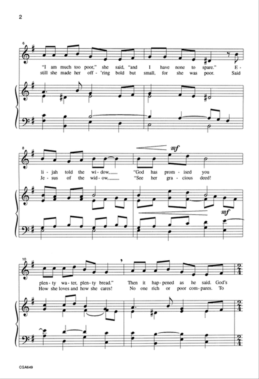 God's Loving Call God's Loving Call Unison Choir scores gallery preview page 2