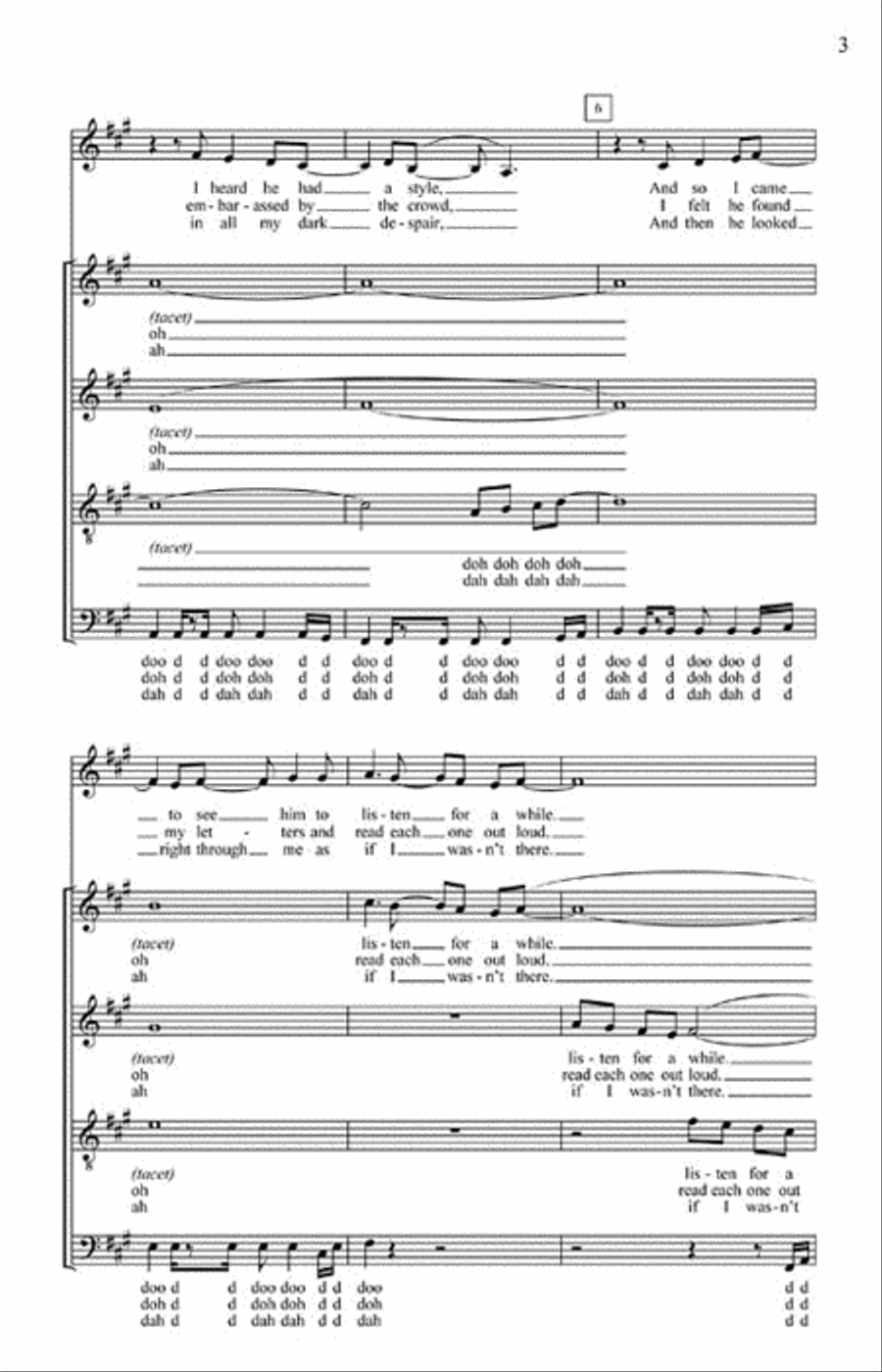 Killing Me Softly Killing Me Softly 4-Part scores gallery preview page 3