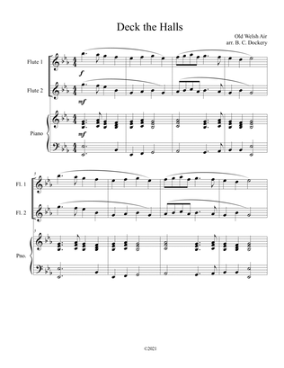 Book cover for Deck the Halls (2 Flutes and Piano)