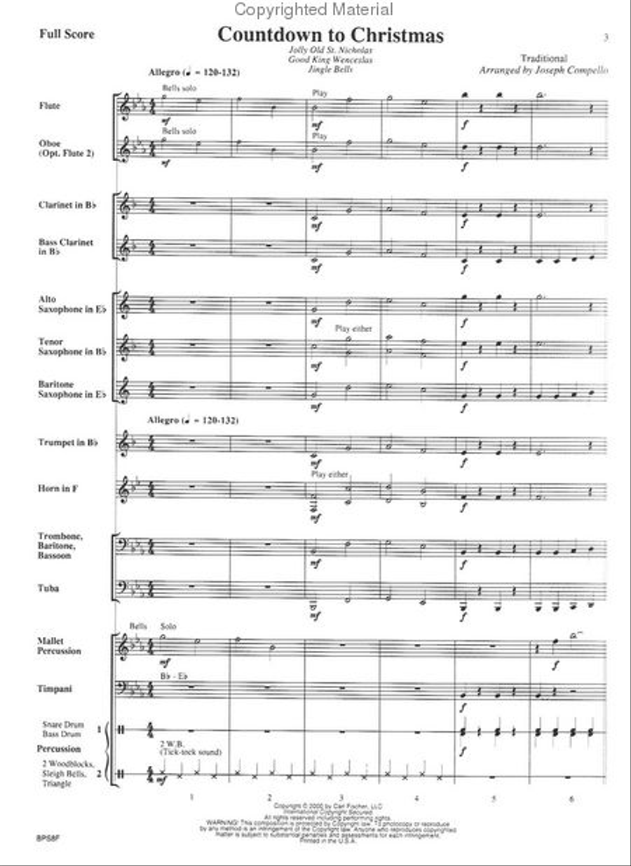 Countdown To Christmas Countdown To Christmas Concert Band scores gallery preview page 2
