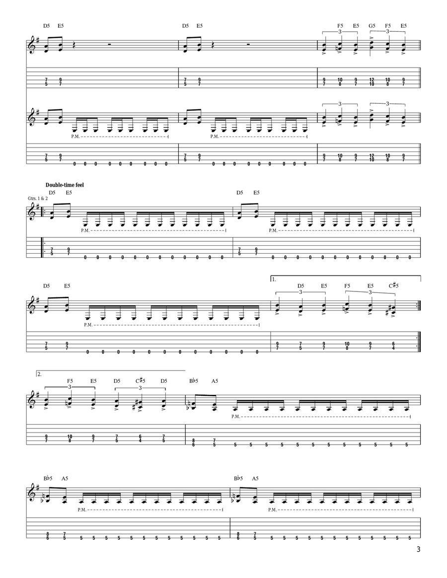 Iron Swan Acoustic Guitar scores gallery preview page 3