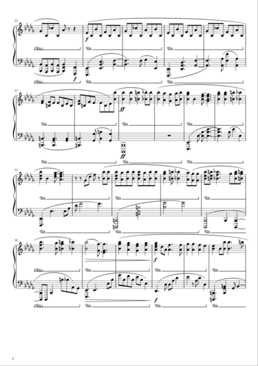 Popular Monster Piano Solo scores gallery preview page 2