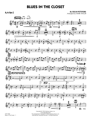 Book cover for Blues in the Closet (arr. Mark Taylor) - Alto Sax 2