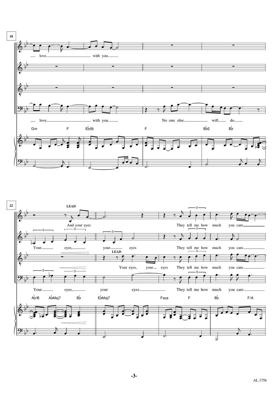 Endless Love 4-Part scores gallery preview page 3