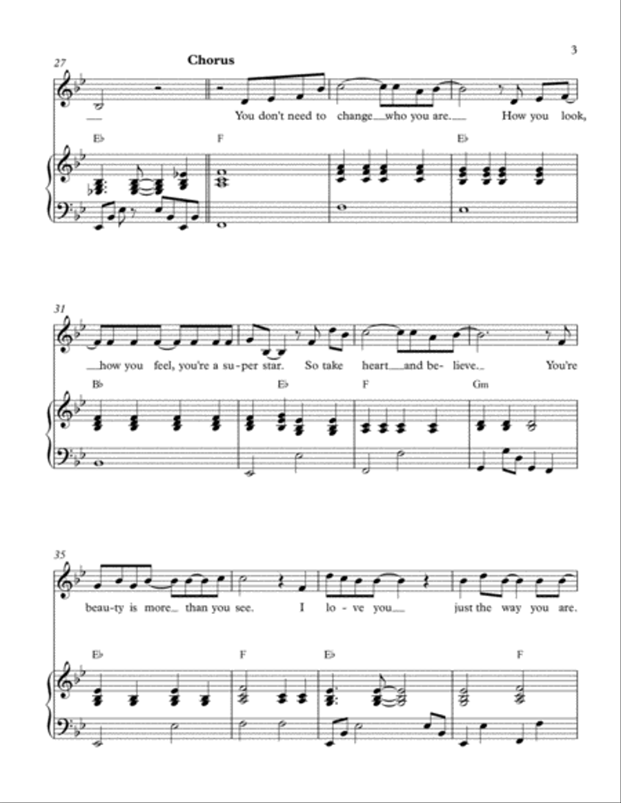 Just The Way You Are Just The Way You Are Voice scores gallery preview page 3