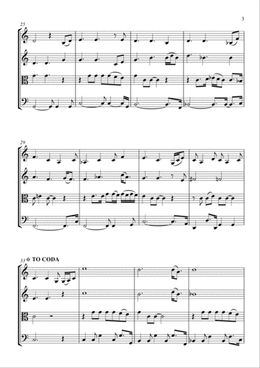 To Make You Feel My Love To Make You Feel My Love String Quartet scores gallery preview page 3