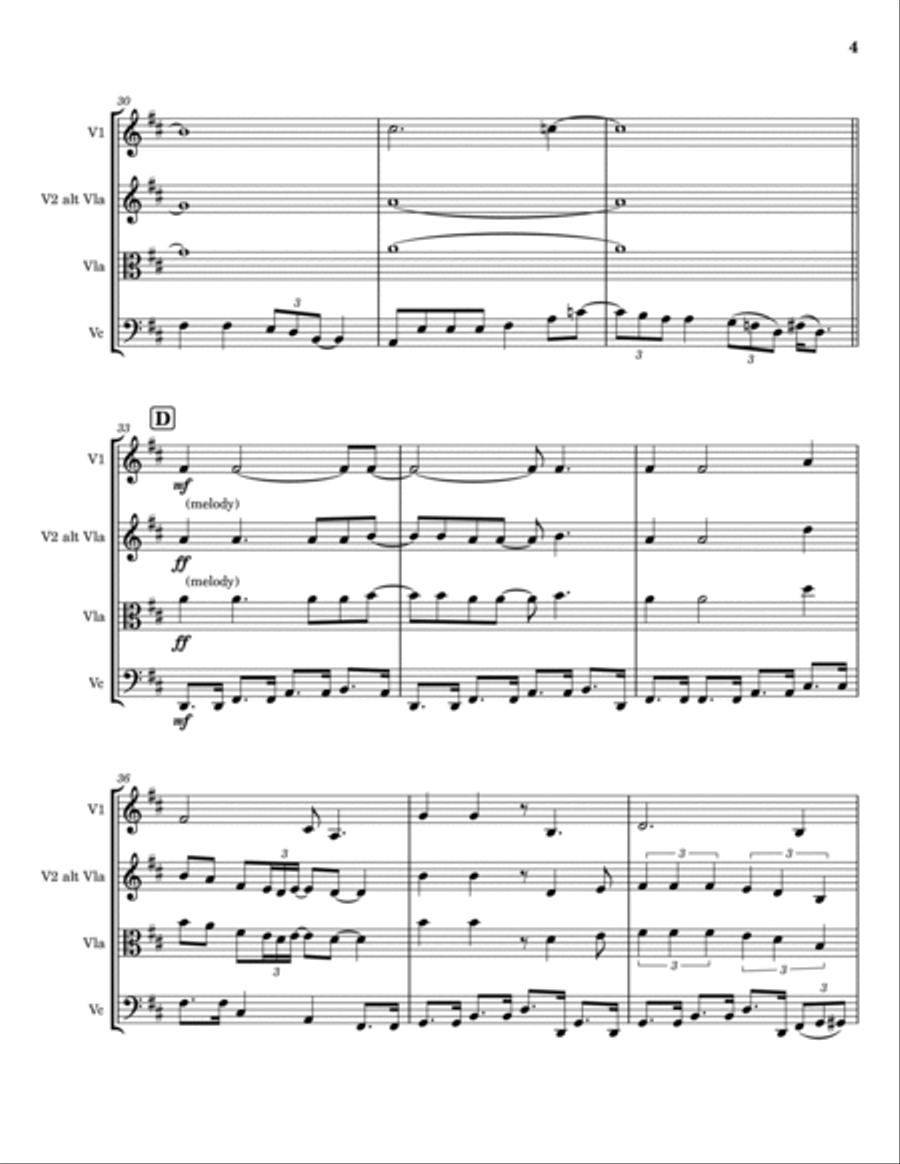 Christmas (baby Please Come Home) String Trio scores gallery preview page 4