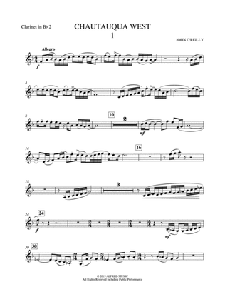 Chautauqua West: 2nd B-flat Clarinet