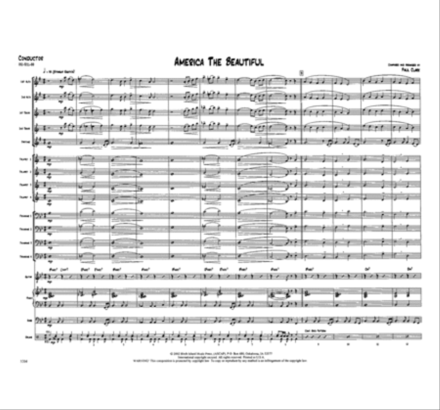 America the Beautiful Jazz Ensemble scores gallery preview page 2