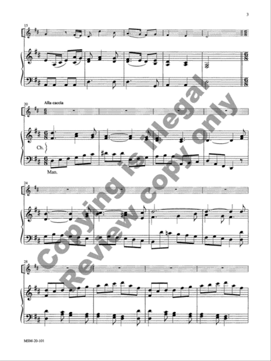 Two Festive Christmas Settings for Trumpet and Organ Trumpet scores gallery preview page 10