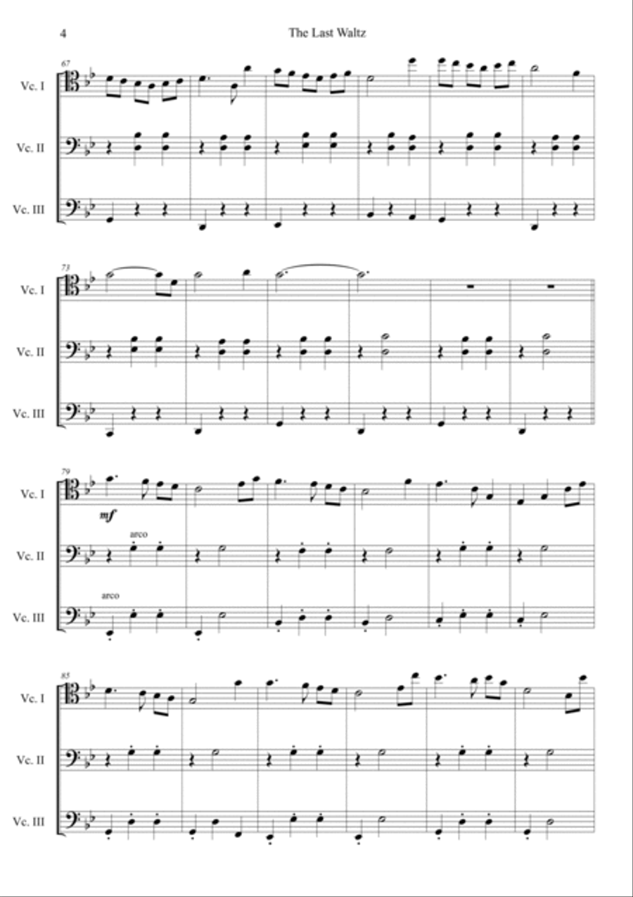 The Last Waltz (Oldboy OST) Cello scores gallery preview page 4