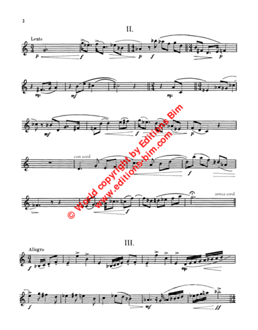 Sonatina Sonatina Trumpet Solo scores gallery preview page 3