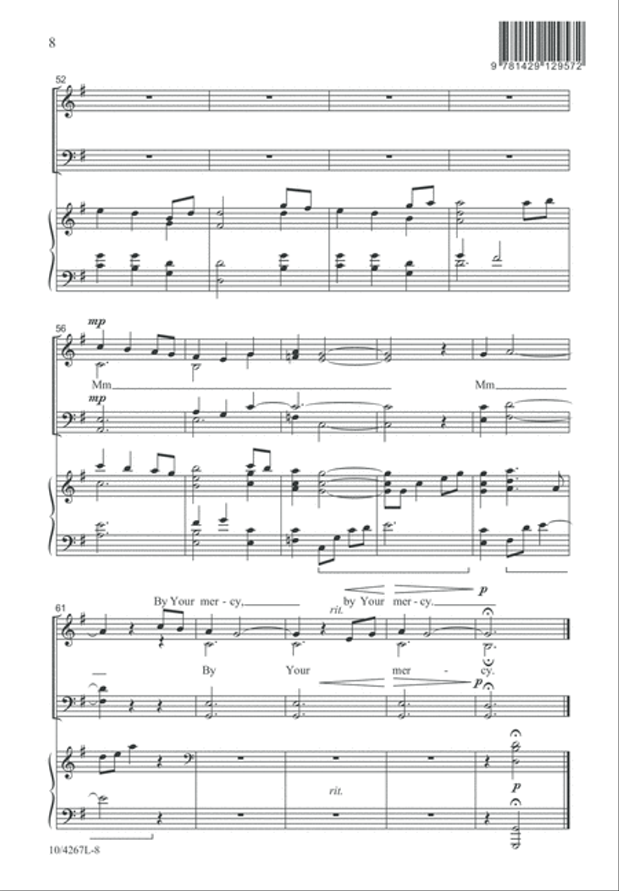 By Your Mercy By Your Mercy 4-Part scores gallery preview page 9