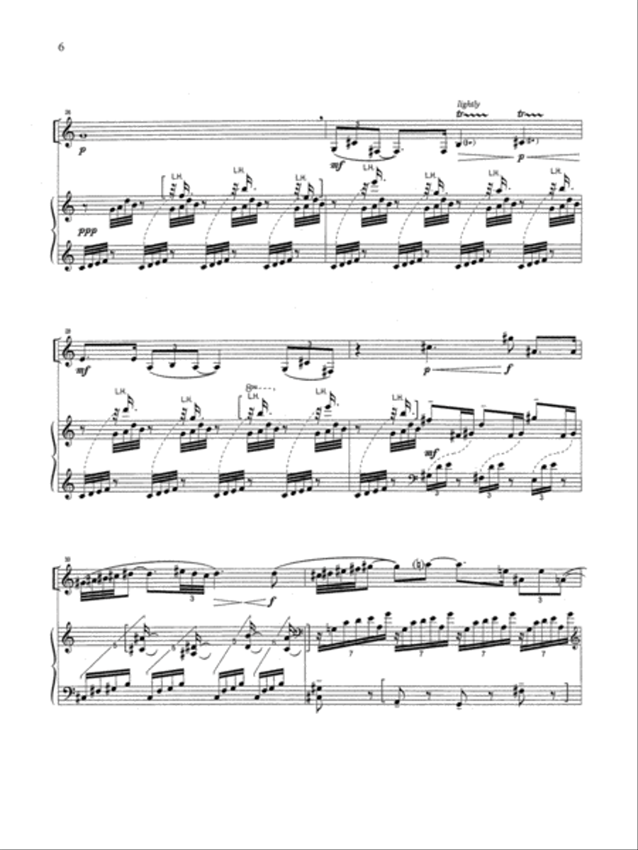Song without Words for Clarinet and Piano Clarinet Solo scores gallery preview page 4
