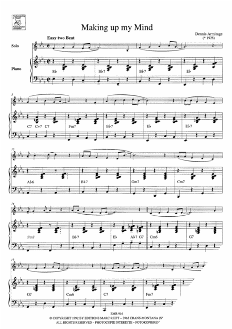 Dixieland Tenor Saxophone scores gallery preview page 3