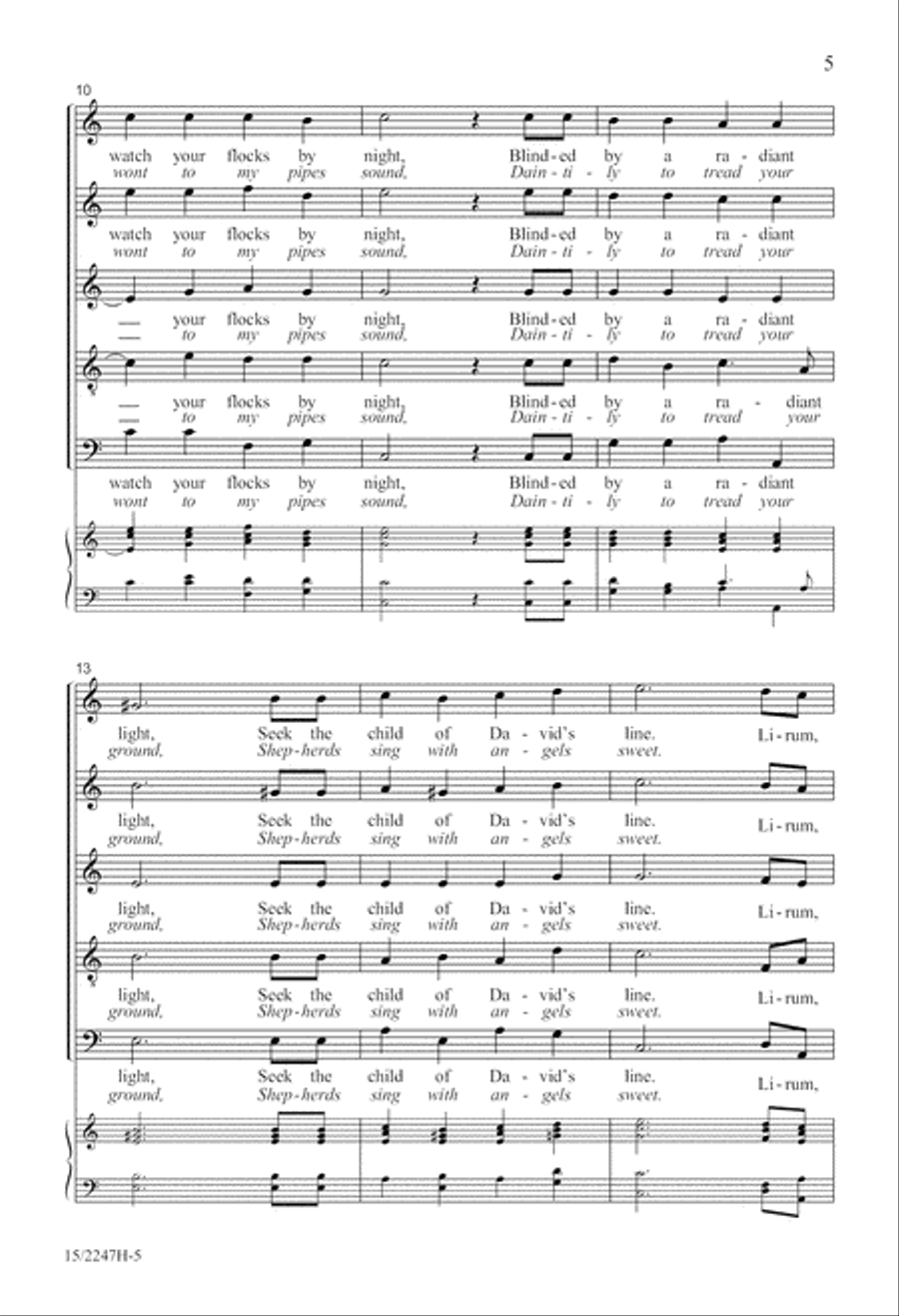 Lirum Lirum Lirum Lirum SSATB scores gallery preview page 6