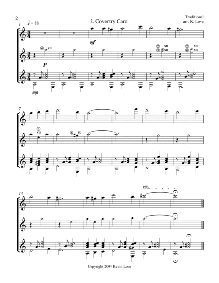 A Christmas Primer (Guitar Trio) - Score and Parts image number null