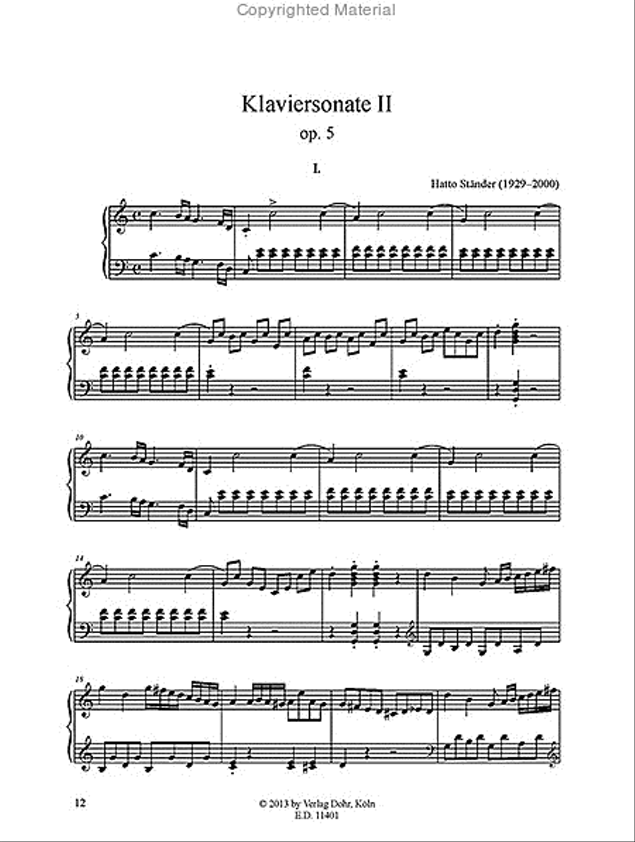 Kleine Klaviersonaten und Klavierstücke (1941-1944) Piano Solo scores gallery preview page 3