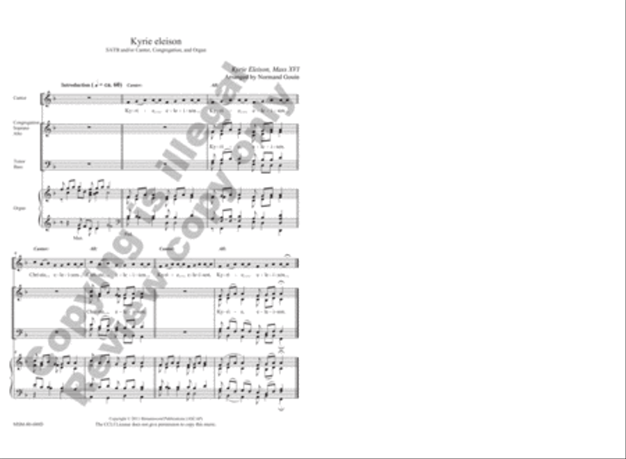 Kyrie eleison and Agnus Dei from Mass of Saints Peter and Paul 4-Part scores gallery preview page 2