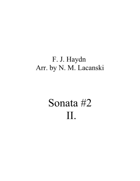 Sonata #2 Movement 2 image number null
