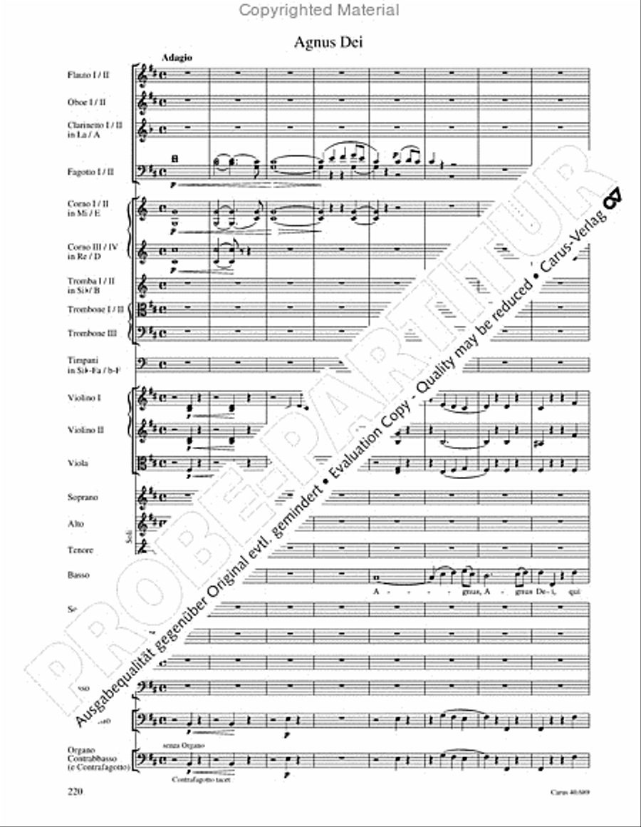 Missa solemnis Missa solemnis 4-Part scores gallery preview page 236