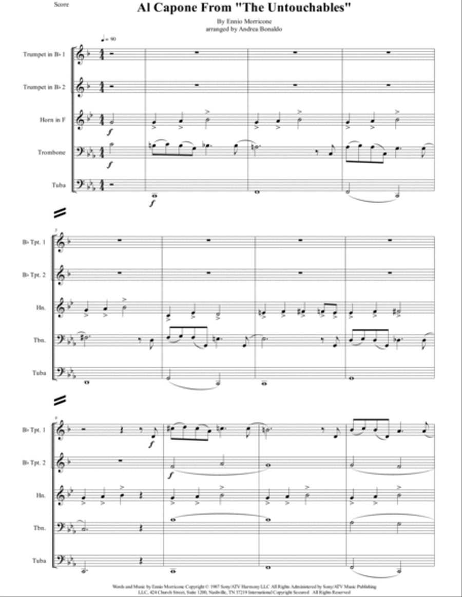 Al Capone Brass Ensemble scores gallery preview page 4