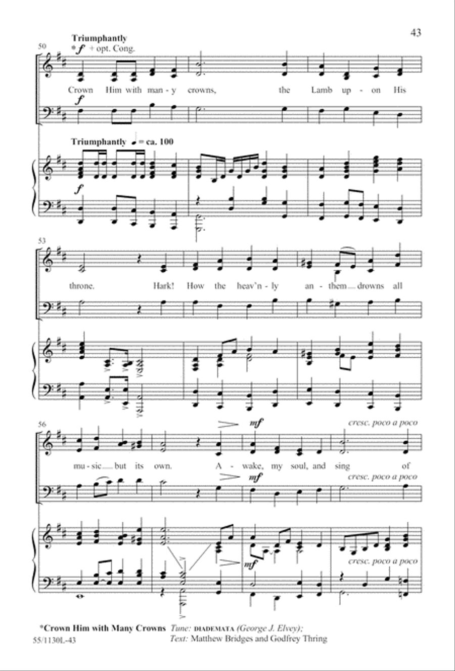 Journey to the Cross 3-Part scores gallery preview page 44