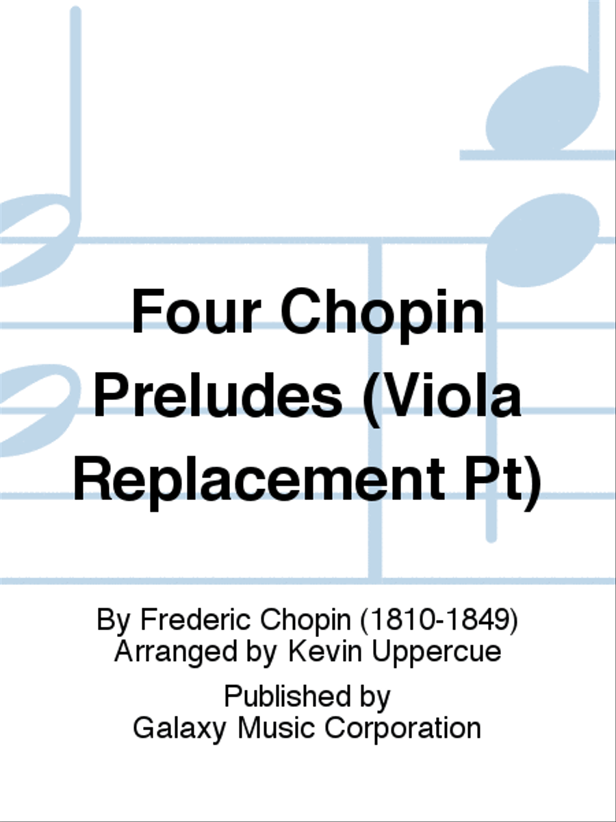 Four Chopin Preludes (Viola Replacement Pt) Viola scores gallery preview page 1