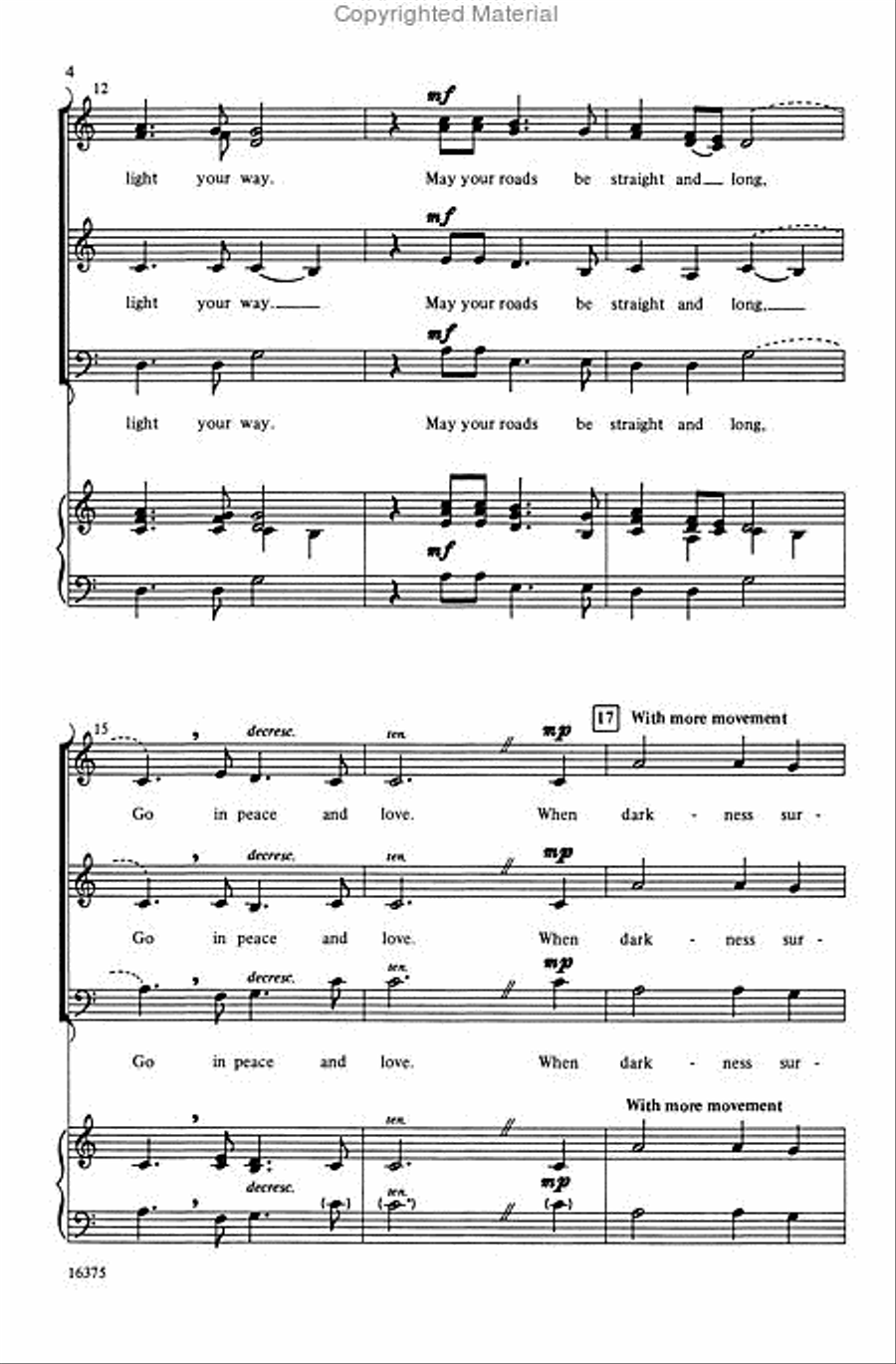 Go in Peace and Love 3-Part scores gallery preview page 4