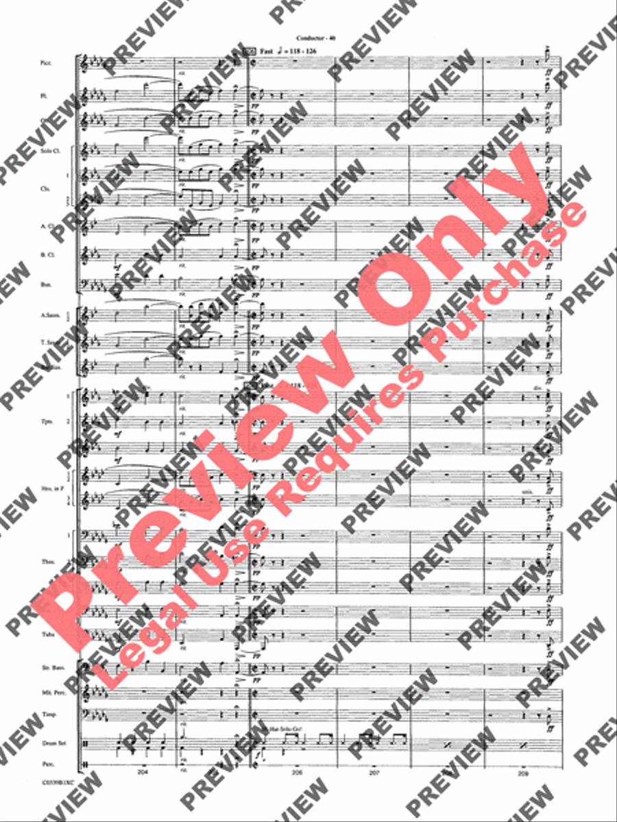 In the Miller Mood Concert Band scores gallery preview page 43