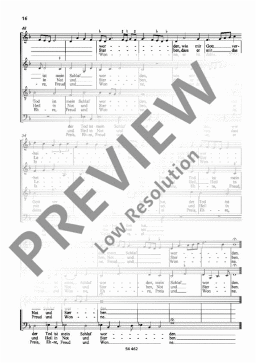 Mit Fried und Freud ich fahr dahin 4-Part scores gallery preview page 5