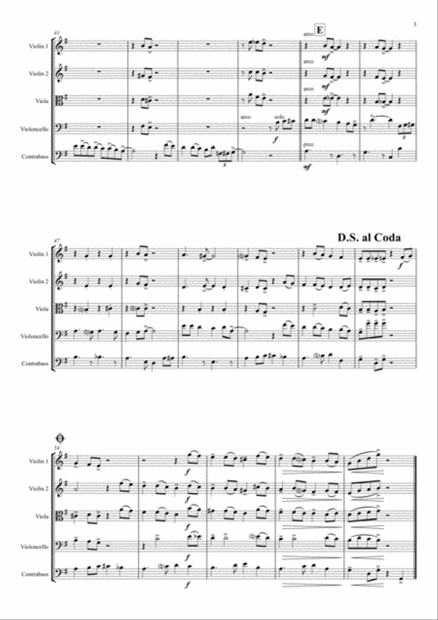 Let It Snow! Let It Snow! Let It Snow! String Quintet scores gallery preview page 3
