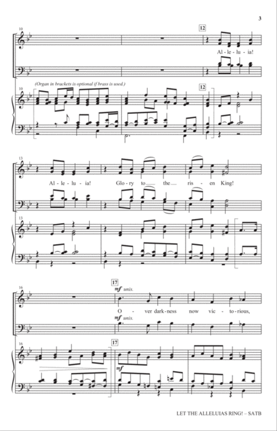 Let The Alleluias Ring! (Introit And Benediction) 4-Part scores gallery preview page 2