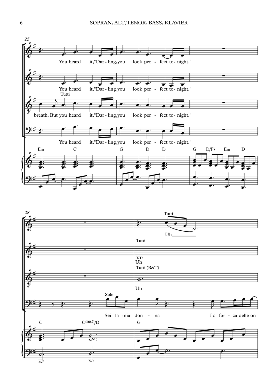 Perfect Symphony 4-Part scores gallery preview page 6