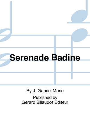 Book cover for Serenade Badine